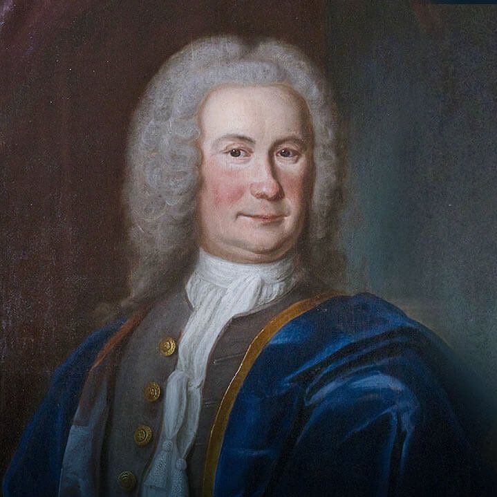 portrait painting of an Uddeholm founder 1715