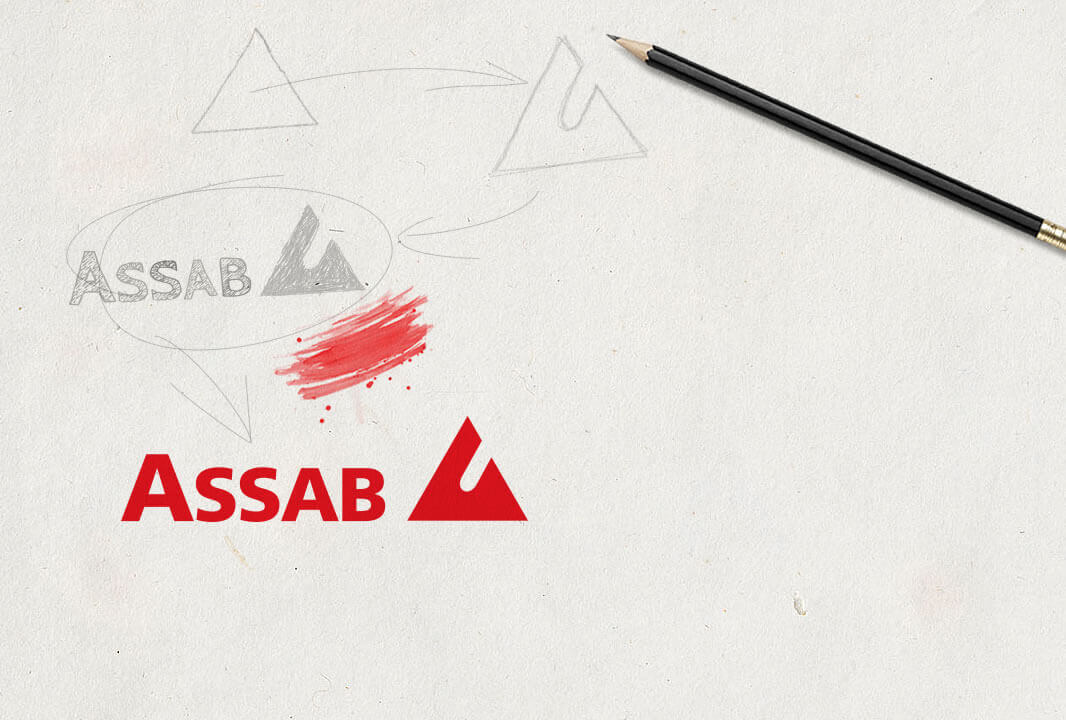 ASSAB logo design process