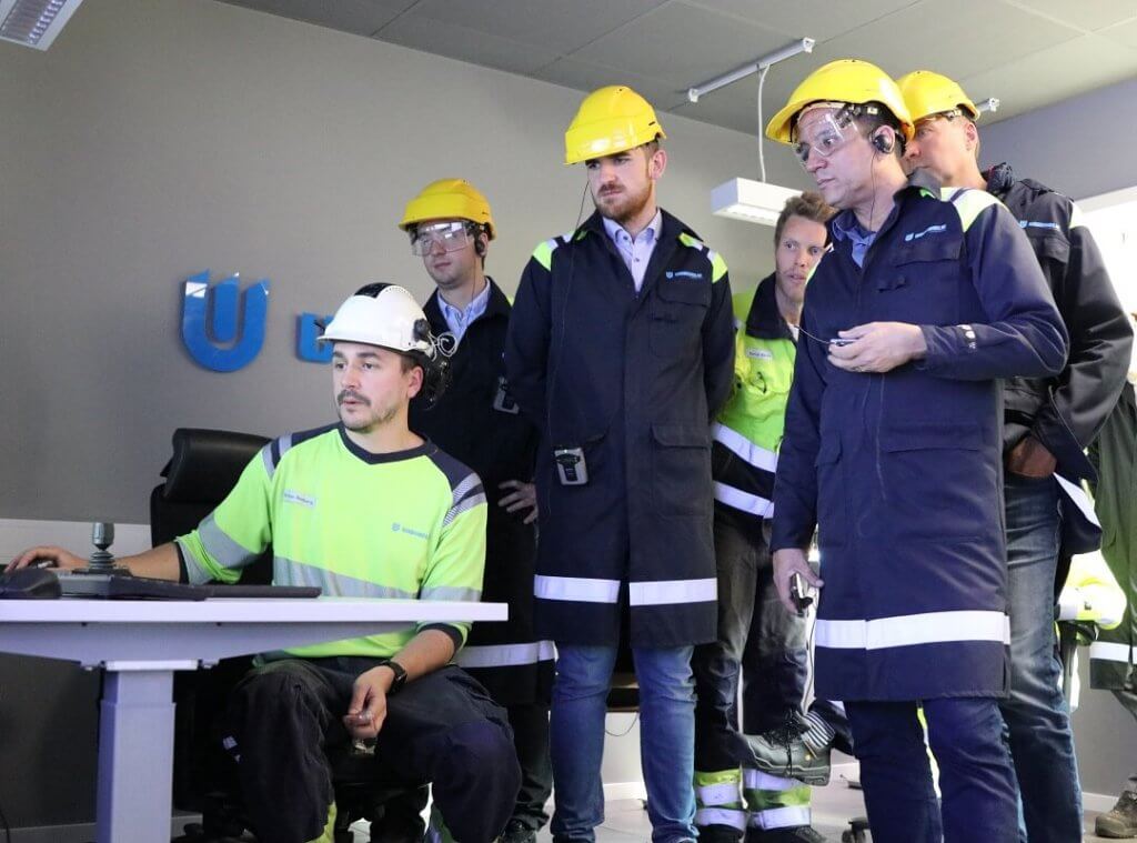 Energy experts visiting the Uddeholm steel mill in Hagfors, Sweden