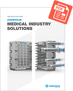 Cover photo of the Uddeholm medical industry solutions brochure